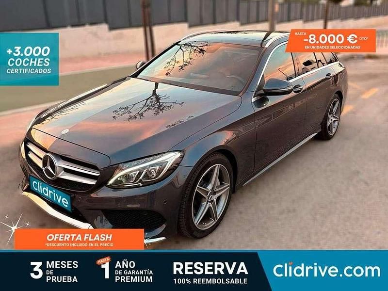 Gris Usado 2016 Mercedes C220 Familiar | 12.190 € (Precio justo) - Imagen 1/3