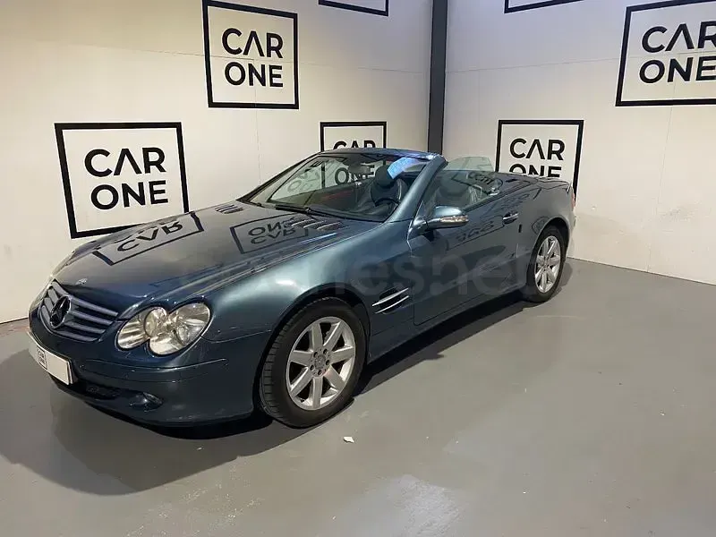 Usado Mercedes SL500 306 CV (225 kW) 2002 Azul Descapotable