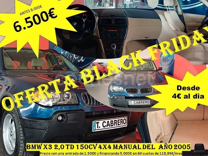 Azul Usado 2005 BMW X3 Sport Line SUV | 6990 € (Precio justo) - Imagen 1/4