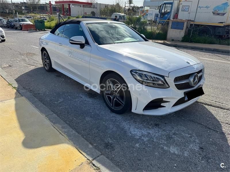 Blanco Usado 2018 Mercedes C200 Descapotable | 34.500 € (Un poco caro) - Imagen 1/4