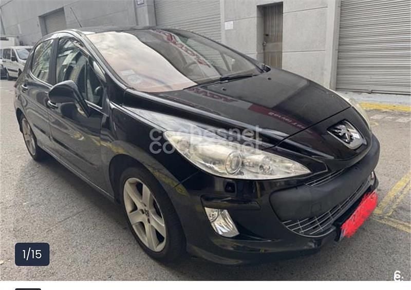 Usado Peugeot 308 SW Premium 120 CV (88 kW) 2009 Negro Familiar