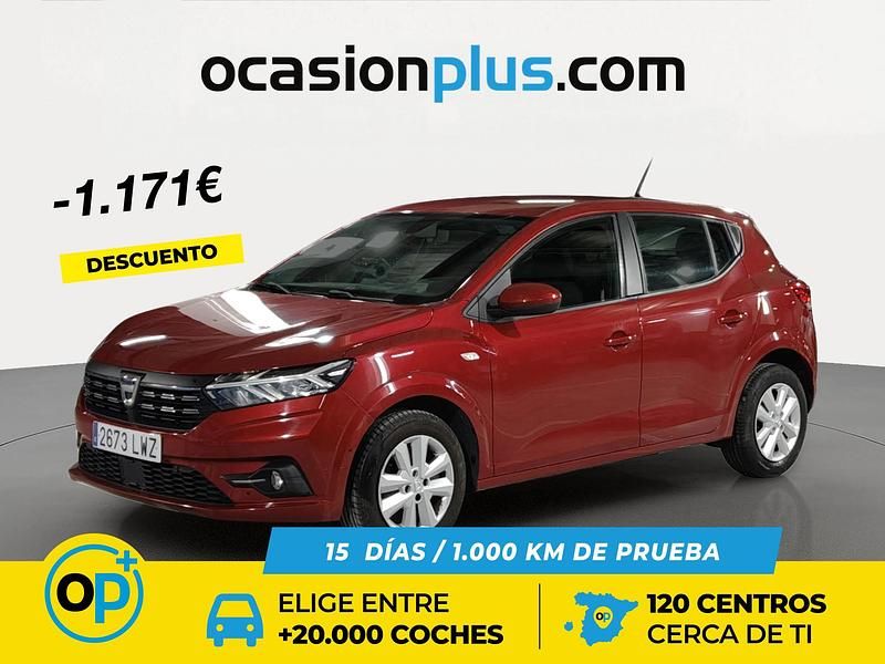 Rojo Usado 2022 Dacia Sandero Comfort | 12.890 € (Precio justo) - Imagen 1/4