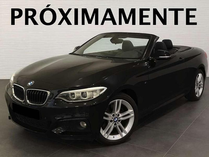 Negro Usado 2015 BMW 220 Descapotable | 19.490 € (Precio justo) - Imagen 1/2