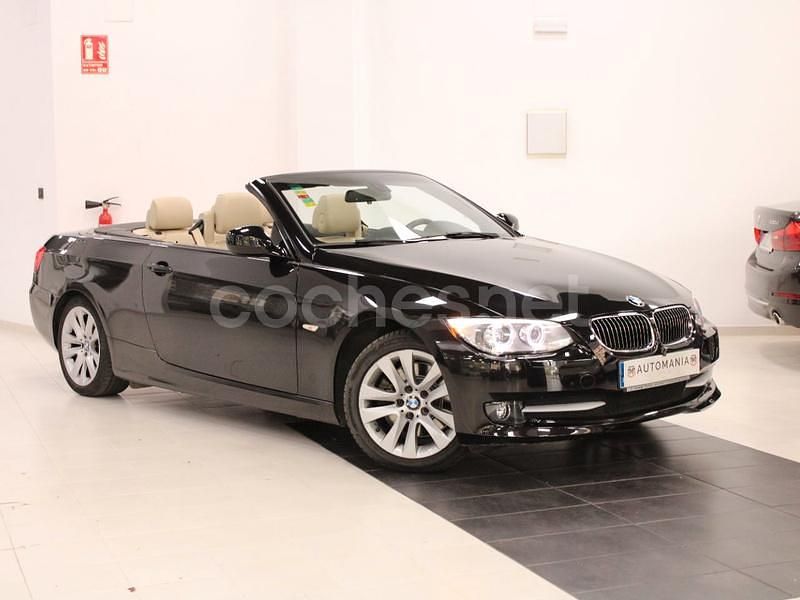 Negro Usado 2011 BMW 325 Cabriolet Descapotable | 17.490 € (Precio justo) - Imagen 1/4