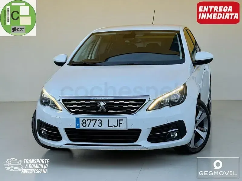 Usado Peugeot 308 Allure 130 CV (95 kW) 2020 Blanco Berlina