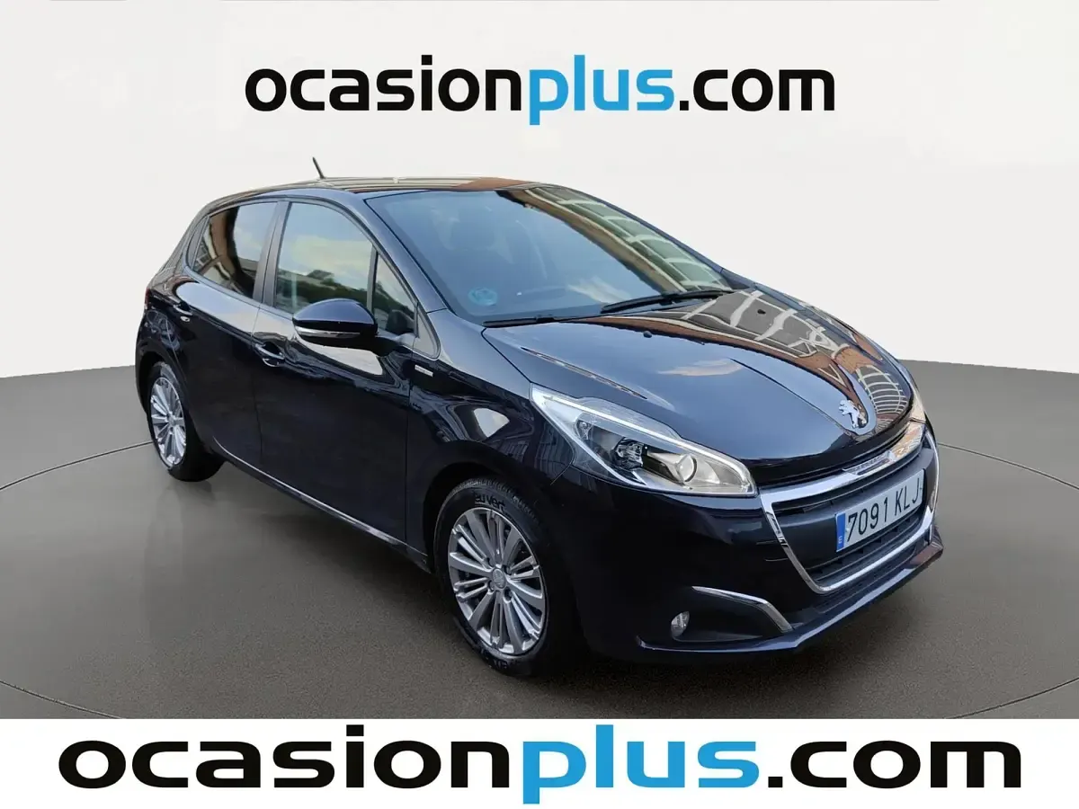 Usado Peugeot 208 Style 82 CV (60 kW) 2018 Azul Utilitario