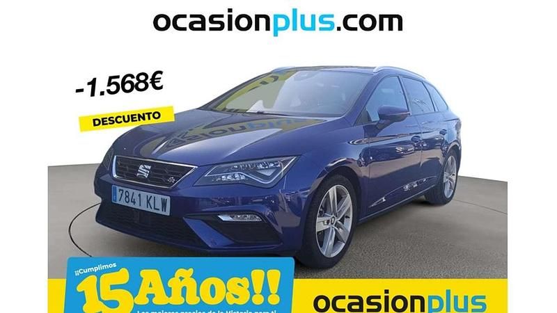Azul Usado 2018 Seat Leon ST FR Familiar | 15.682 € (Precio justo) - Imagen 1/4