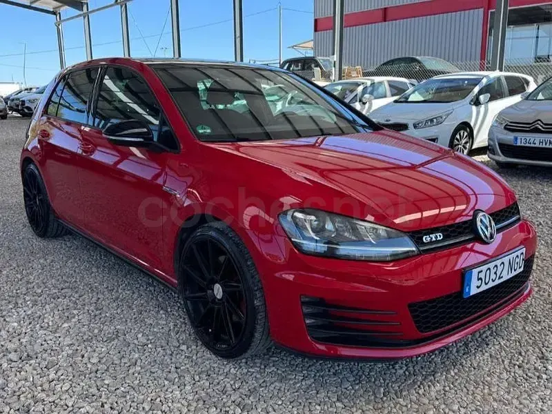 Usado VW Golf VII GTD 184 CV (135 kW) 2016 Rojo Berlina