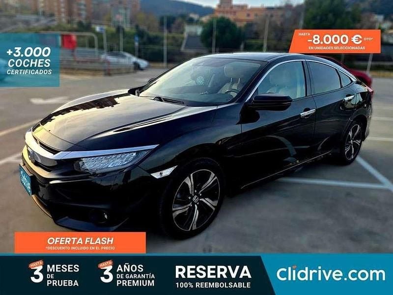 Negro Usado 2018 Honda Civic Comfort Berlina | 14.390 € (Buen precio) - Imagen 1/3