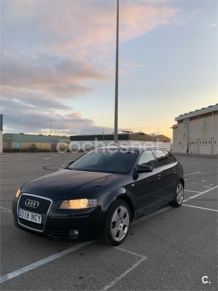 Usado Audi A3 Attraction 140 CV (102 kW) 2007 Negro Utilitario