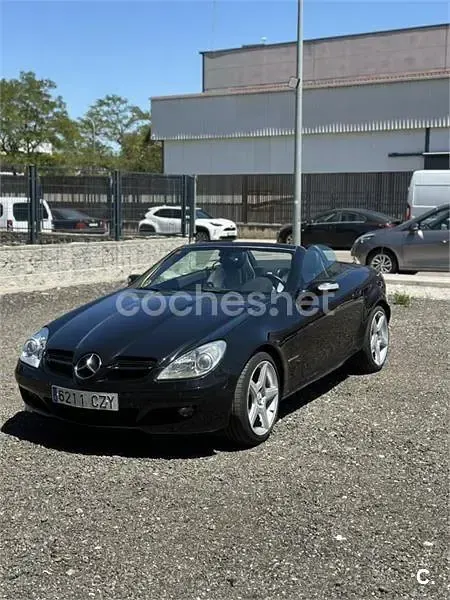 Usado Mercedes SLK200 163 CV (119 kW) 2004 Negro Descapotable