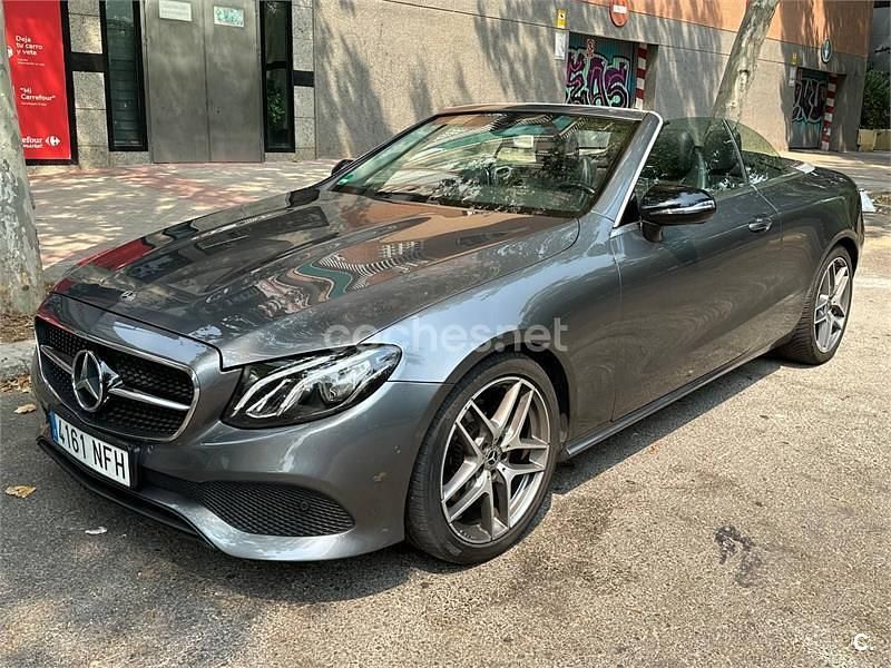 Gris / plata Usado 2018 Mercedes E200 Descapotable | 33.000 € (Precio justo) - Imagen 1/4