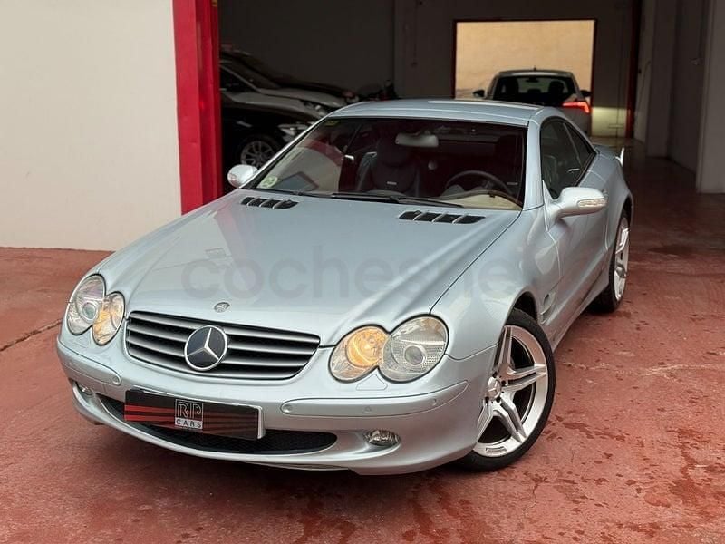 Usado Mercedes SL500 306 CV (225 kW) 2001 Gris / plata Descapotable