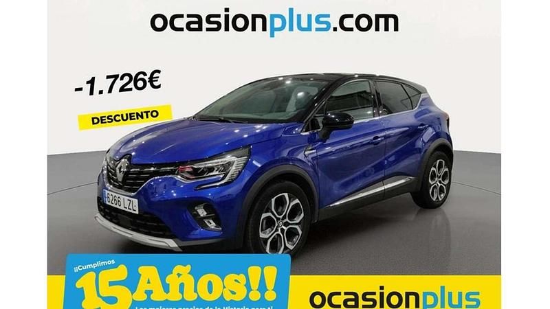 Azul Usado 2022 Renault Captur Techno SUV | 17.264 € (Precio justo) - Imagen 1/4