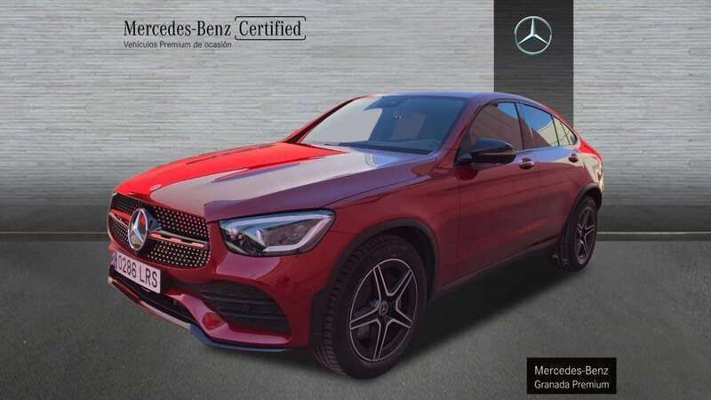 Rojo Usado 2021 Mercedes GLC220 AMG line SUV | 48.900 € - Imagen 1/4