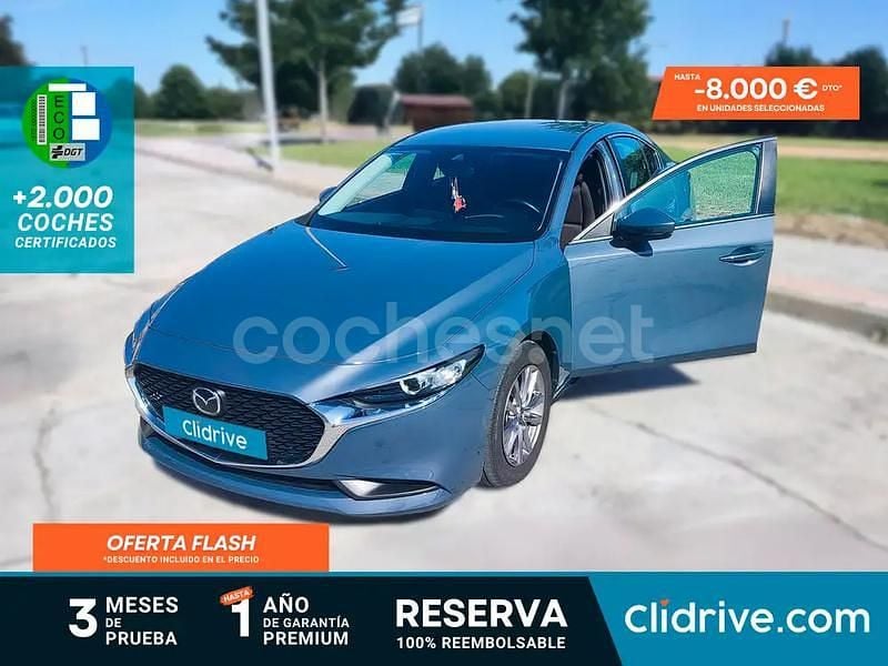 Gris / plata Usado 2023 Mazda 3 Homura-Line Berlina | 22.990 € (Precio justo) - Imagen 1/3