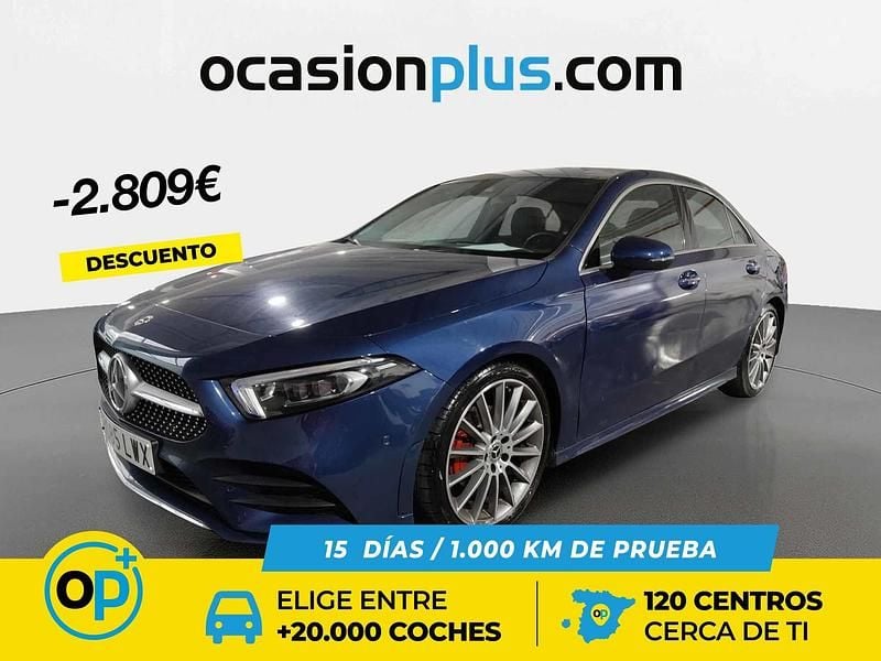 Azul Usado 2022 Mercedes A200 Berlina | 30.900 € (Precio justo) - Imagen 1/4