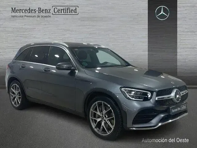 Usado Mercedes GLC220 AMG line 194 CV (142 kW) 2021 Gris SUV