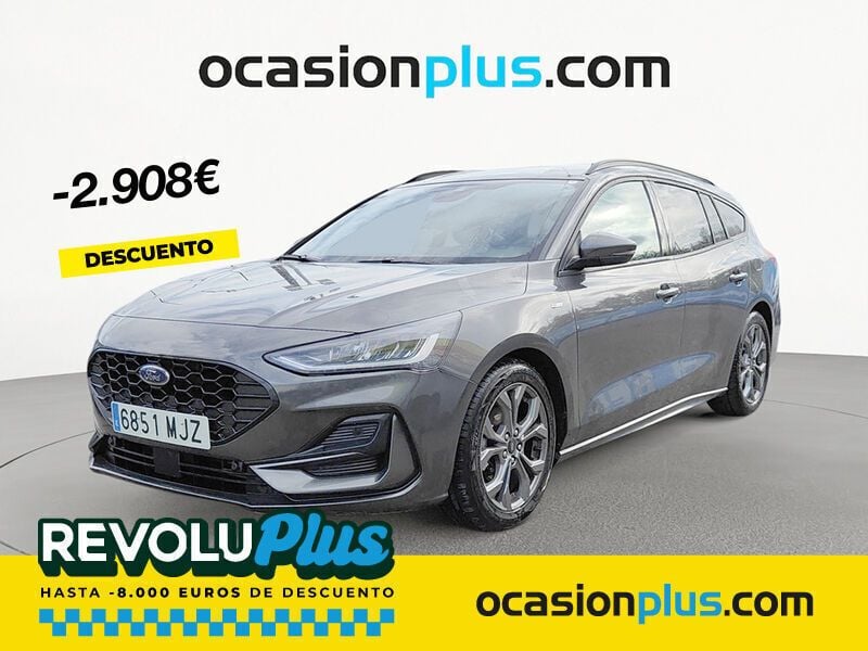 Gris Usado 2023 Ford Focus ST-Line Familiar | 19.990 € (Precio justo) - Imagen 1/4