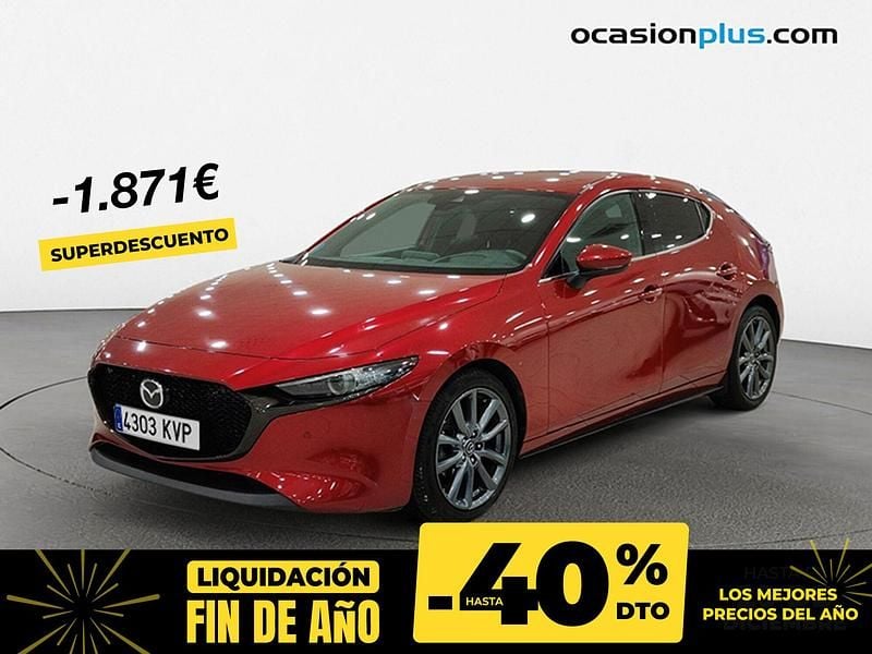 Rojo Usado 2019 Mazda 3 | 20.590 € (Precio justo) - Imagen 1/4