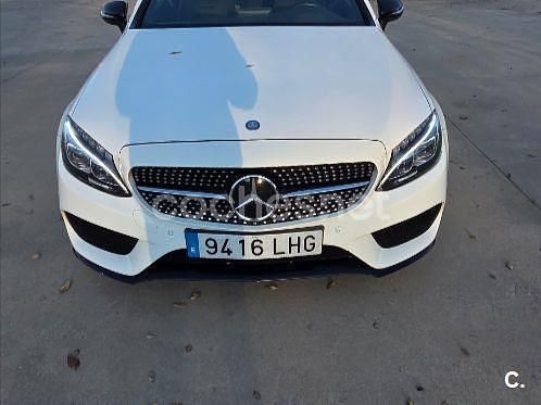Usado Mercedes C220 AMG line 170 CV (125 kW) 2016 Blanco Coupe