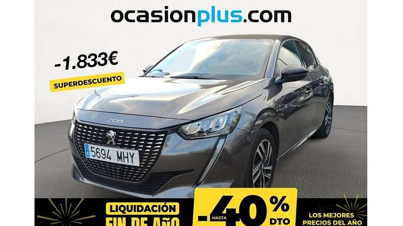 Gris Usado 2023 Peugeot 208 Allure Utilitario | 11.467 € (Precio justo) - Imagen 1/4