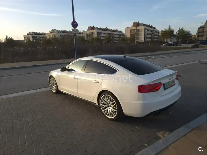 Usado Audi A5 Sportback S-Line 190 CV (139 kW) 2016 Blanco Utilitario