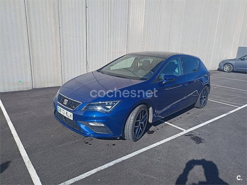 Usado Seat Leon FR 150 CV (110 kW) 2018 Azul Berlina