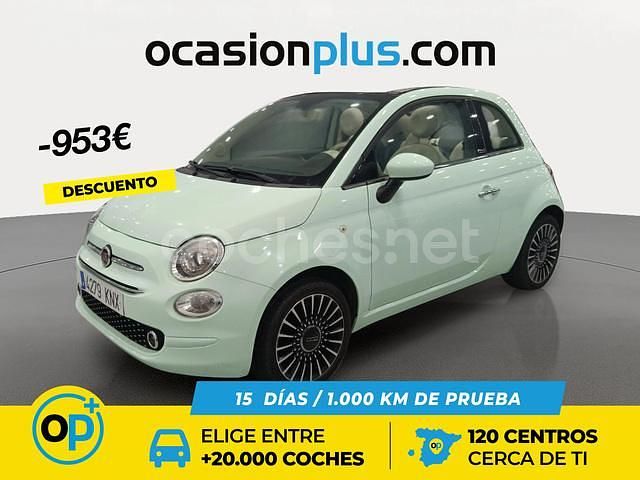 Verde Usado 2018 Fiat 500C Lounge Descapotable | 10.490 € (Precio justo) - Imagen 1/4