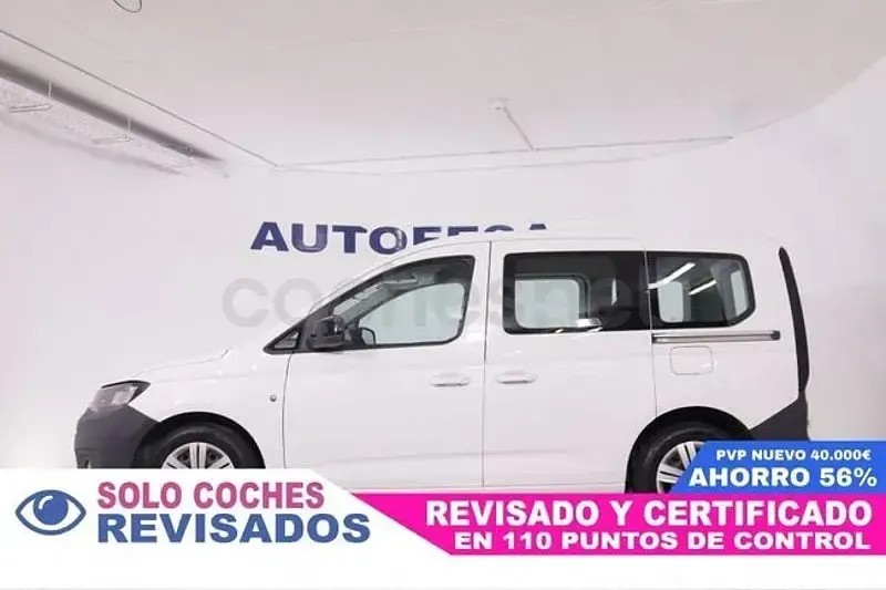 Usado VW Caddy Life 122 CV (89 kW) 2021 Blanco Monovolumen