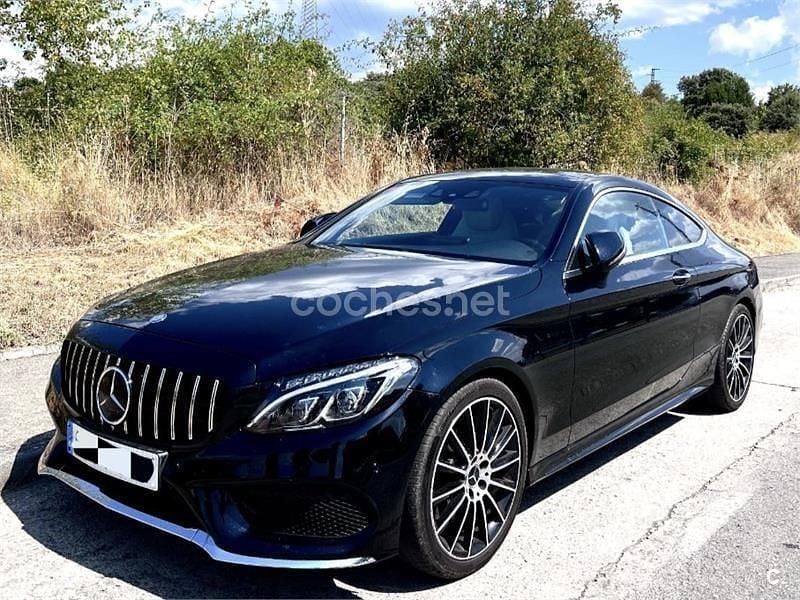 Usado Mercedes C300 AMG line 245 CV (180 kW) 2017 Negro Coupe