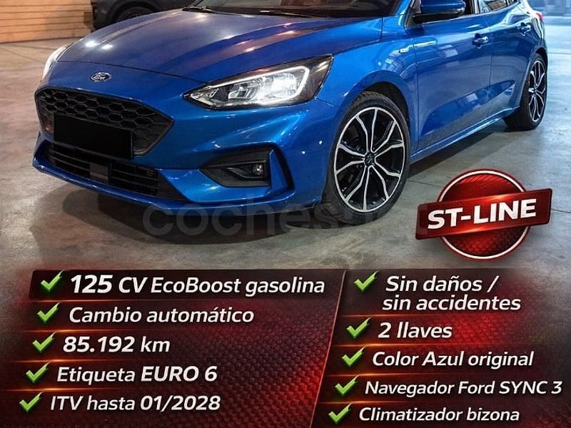 Usado Ford Focus ST-Line 125 CV (91 kW) 2021 Azul Utilitario