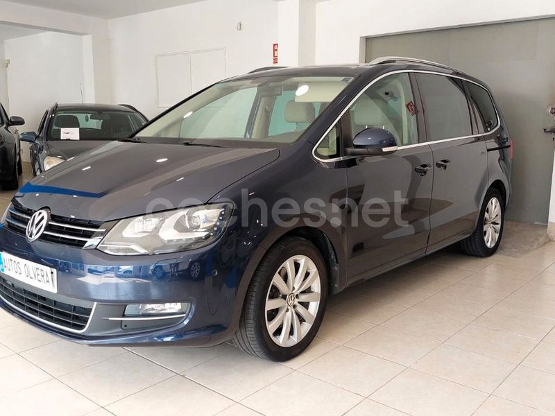 Azul Usado 2014 VW Sharan Advance Monovolumen | 18.990 € (Un poco caro) - Imagen 1/4