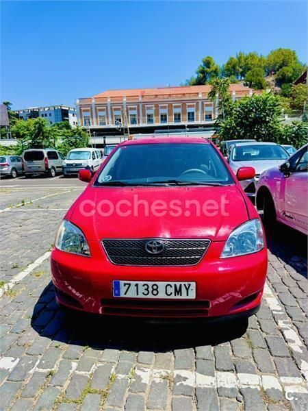 Rojo Usado 2003 Toyota Corolla Luna Berlina | 3100 € (Precio justo) - Imagen 1/3