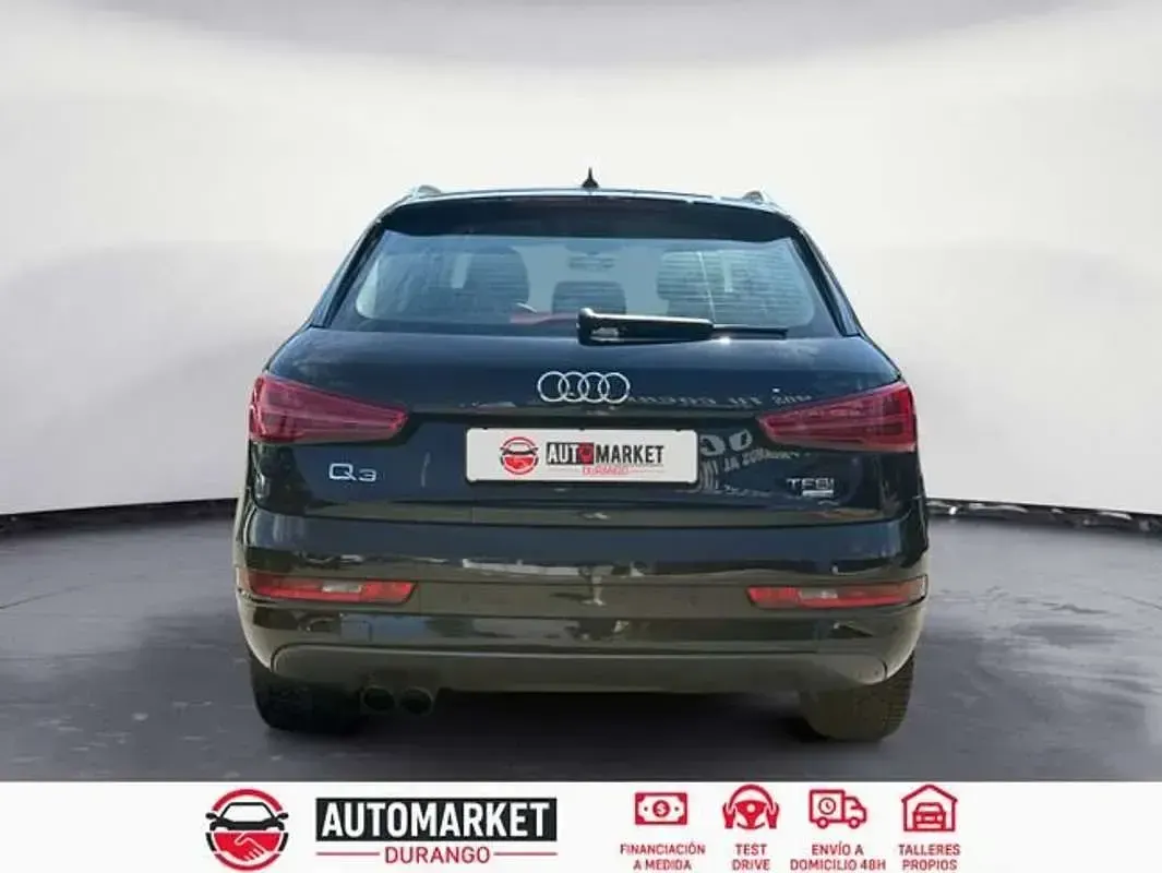Usado Audi Q3 150 CV (110 kW) 2017 Negro SUV