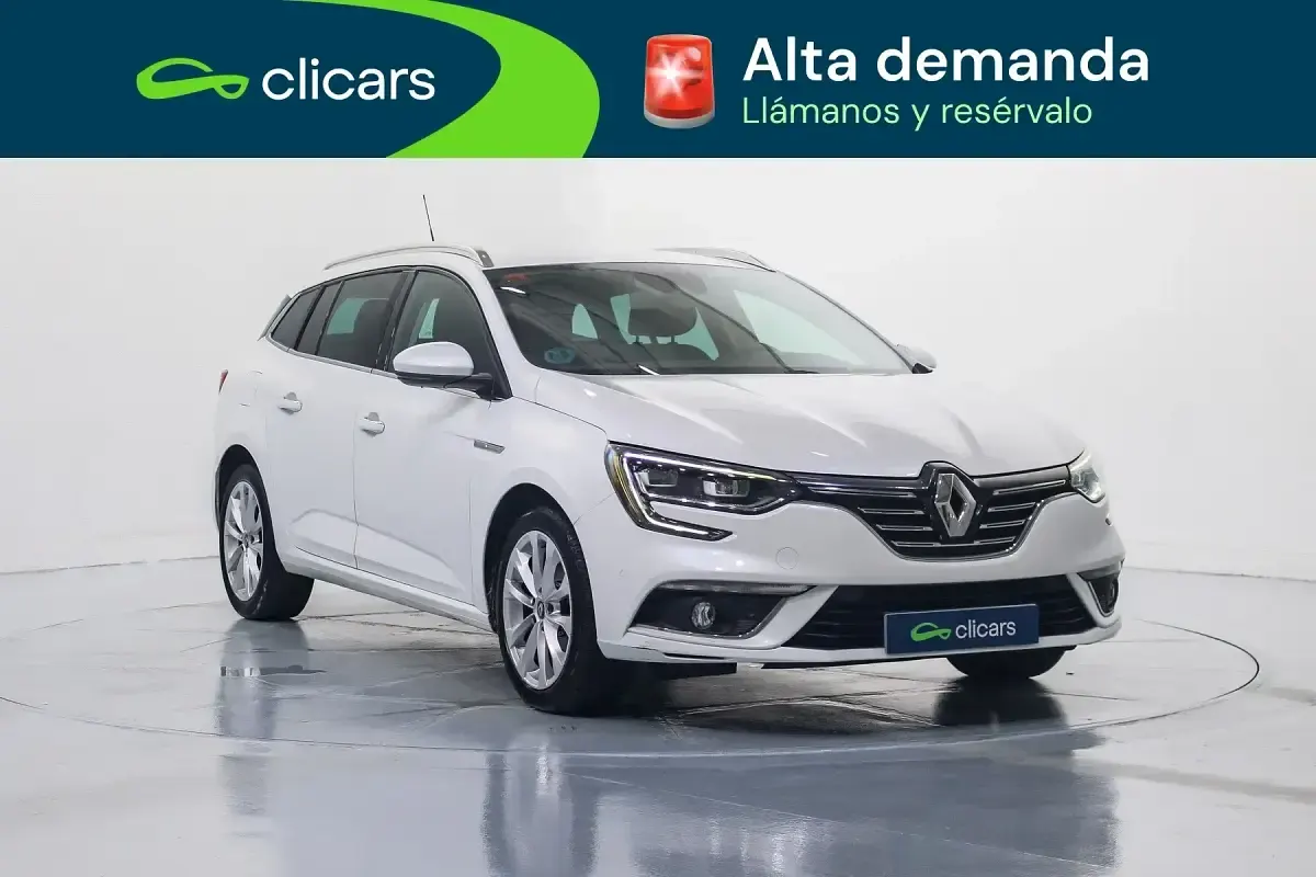Usado Renault Mégane GrandTour Zen 140 CV (102 kW) 2019 Blanco Familiar