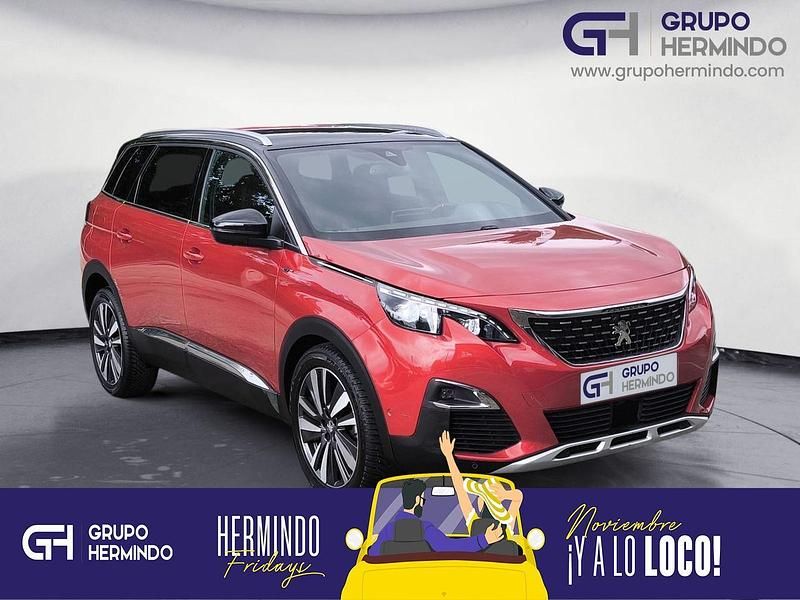 Rojo Usado 2020 Peugeot 5008 GT Monovolumen | 24.985 € (Precio justo) - Imagen 1/4