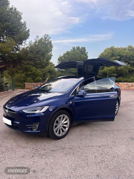Azul Usado 2020 Tesla Model X SUV | 57.500 € - Imagen 1/4