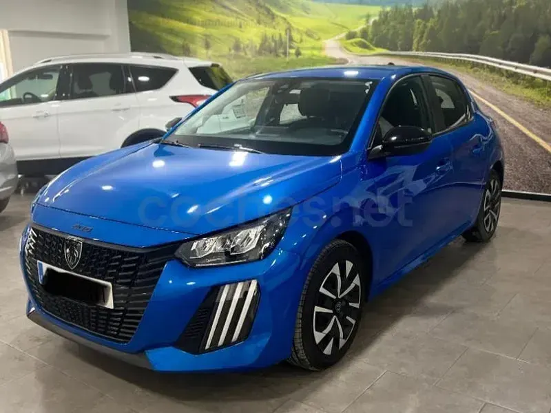 Usado Peugeot 208 Active 102 CV (75 kW) 2024 Azul Utilitario