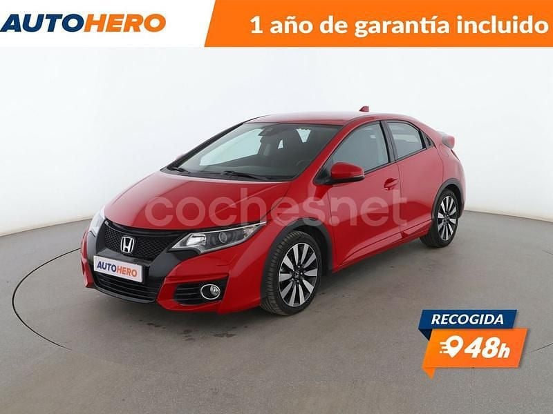 Rojo Usado 2015 Honda Civic Elegance Berlina | 14.299 € (Buen precio) - Imagen 1/3