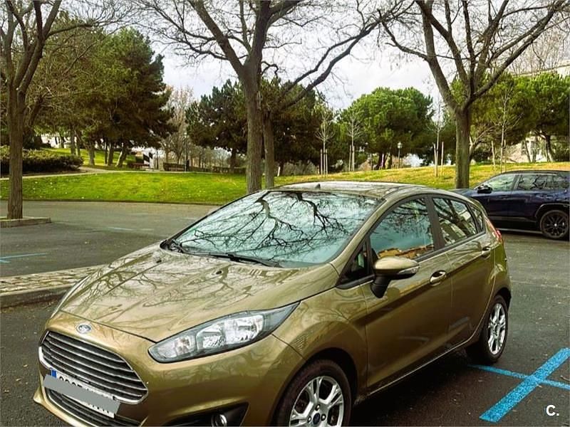 Usado Ford Fiesta Trend 82 CV (60 kW) 2014 Marrón Berlina