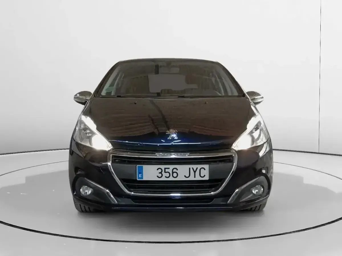 Usado Peugeot 208 Style 82 CV (60 kW) 2017 Azul Utilitario