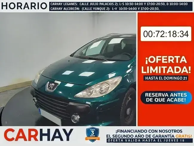 Usado Peugeot 307 110 CV (80 kW) 2005 Utilitario