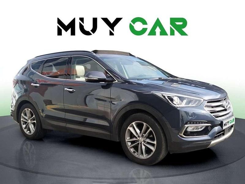 Azul Usado 2017 Hyundai Santa Fe Style SUV | 15.990 € (Super precio) - Imagen 1/4
