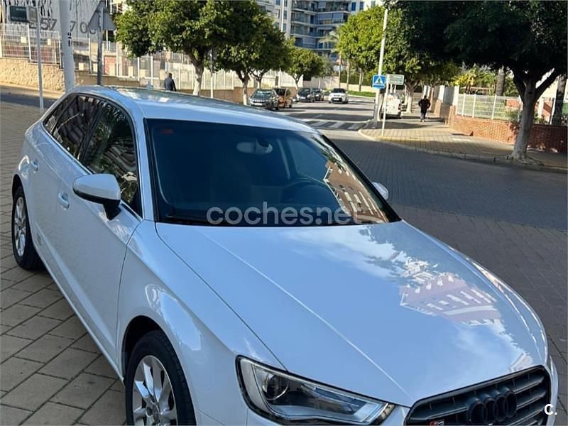 Usado Audi A3 S-Line 110 CV (80 kW) 2014 Blanco Berlina