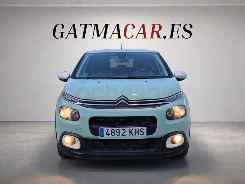 Usado Citroën C3 Feel 82 CV (60 kW) 2018 Azul Utilitario