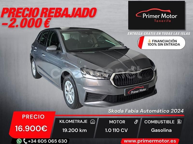 Gris / plata Usado 2024 Skoda Fabia Ambition Utilitario | 16.900 € (Buen precio) - Imagen 1/4