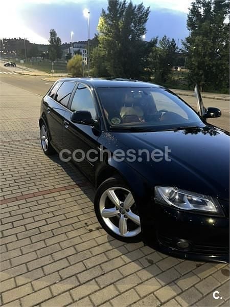 Negro Usado 2008 Audi A3 Sportback S-Line Utilitario | 8700 € (Caro) - Imagen 1/4