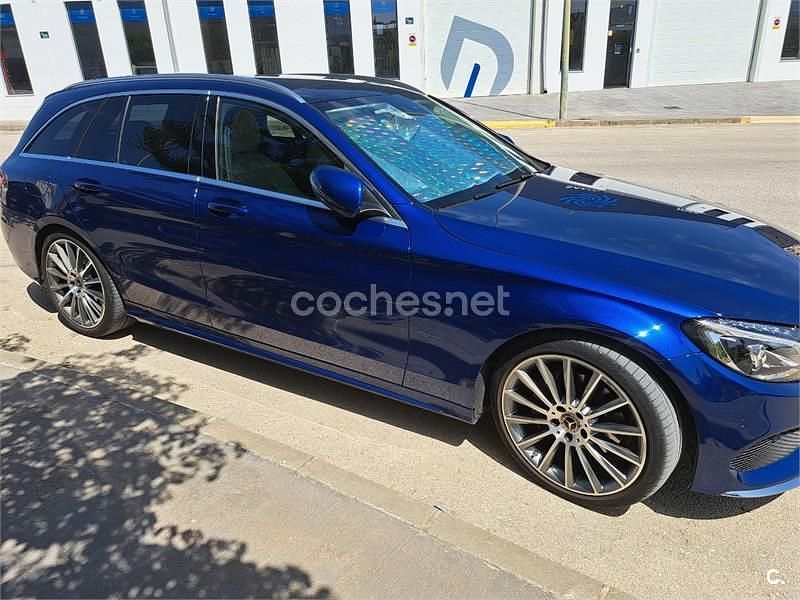 Usado Mercedes C220 170 CV (125 kW) 2018 Azul Berlina