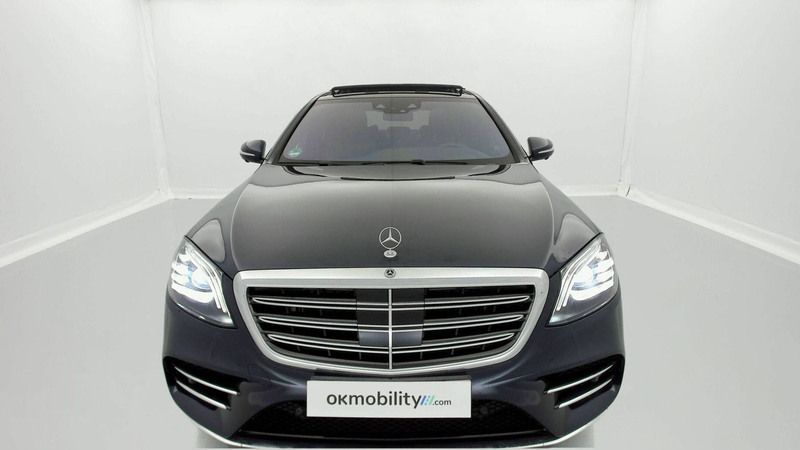 Usado Mercedes S560 AMG line 476 CV (350 kW) 2021 Azul cavansita Berlina